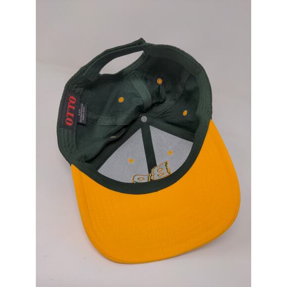 OTTO Strapback Hat Embroidered BB Logo OSFM Green Yellow Adjustable - Picture 8 of 10